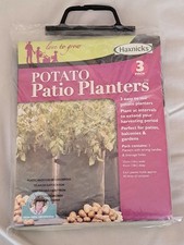 Haxnicks Potato Patio Planters 3 Pack, 35cm wide + 45cm deep