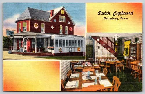 Vintage linen postcard dutch - linen,
