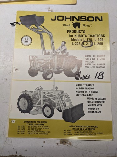 Johnson work horse - johnson, loader