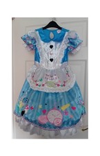 New Girls Official Disney ALICE IN WONDERLAND Fancy Dress Hoop Costume Age 5-6y