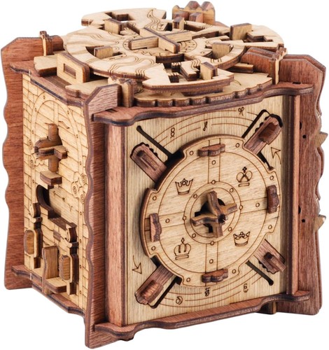 Wooden puzzle box for adults - wooden,