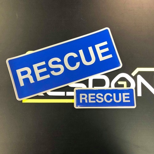 Reflective badge set rescue - set,