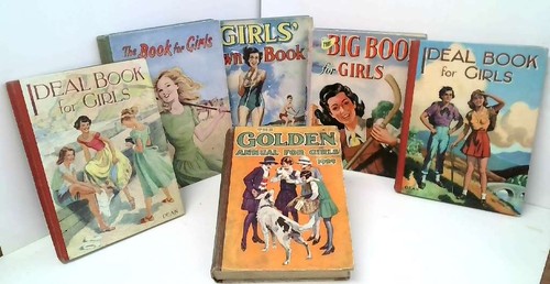 Girls annuals vintage set 6 - of,