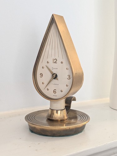 Vintage swiza brass candle - vintage,