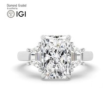 Radiant Diamond Trilogy Ring