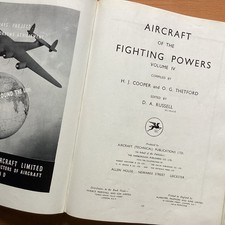 ORIGINAL WW2 MILITARY HISTORY BOOK: AIRCRAFT OF THE FIGHTING POWERS VOL.IV 1943