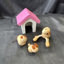 Wooden Dolls House Kennel cats & Dog.  