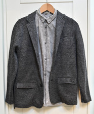 ZARA Kids Blazer Jacket & Shirt – Age 13–14 – Black/Grey Coat + Khaki Star Shirt