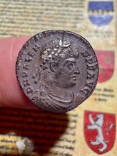 A Silver Roman Valens Siliqua