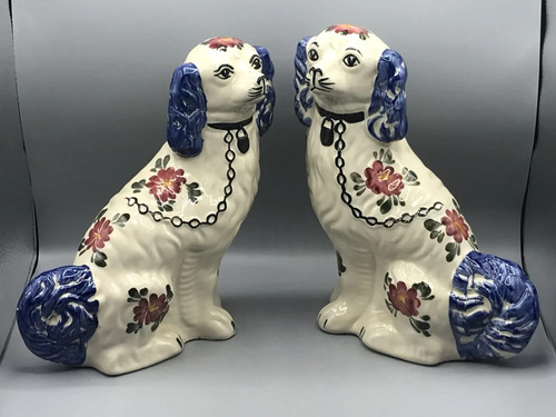 Ceramic staffordshire spaniel - ceramic,