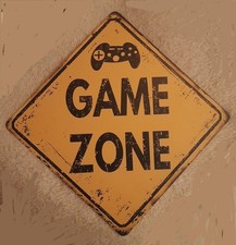 Game zone yellow metal street - game,