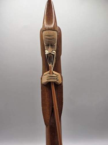 Vintage hand carved wood - hand,