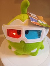 New Cut The Rope Green Frog 3D Glasses Closed Mouth Om Nom Soft Plush Toy 5"