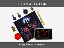 Lilith Altar Tin – Dark Goddess Pocket Shrine, Witchcraft Box, Mini Altar Kit