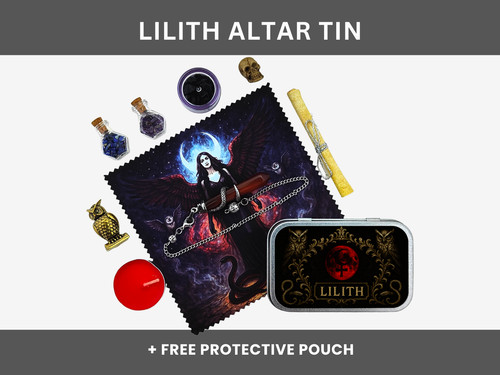 Lilith altar tin - tin, dark