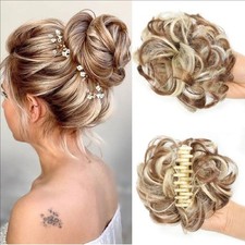 Curly Natural Messy Bun Hair