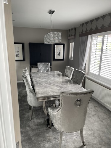 Ariana marble dining table 2m - marble,