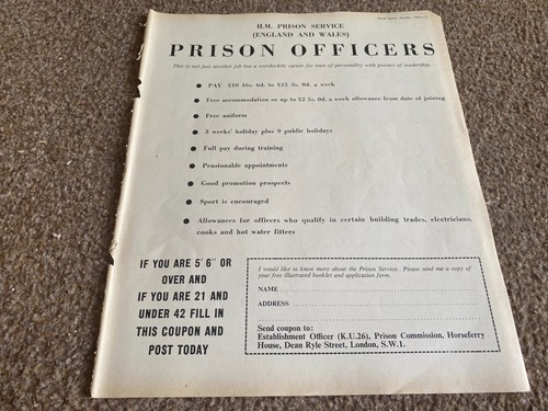 Wsbk1 advert 10x8 - 10x8, prison