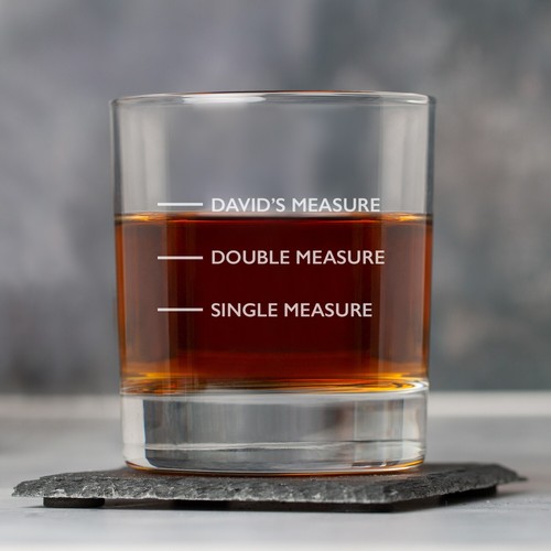 Personalised measures whisky - measures,