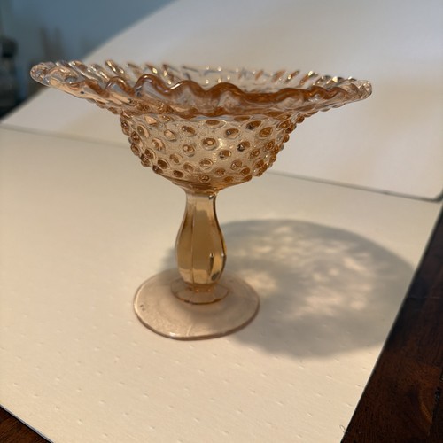 Vintage pink hobnail era glass - pink,