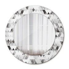 Ornate Round Wall Mirror With