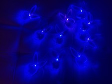 Y2K retro vintage Playboy bunny colour changing LED string lights