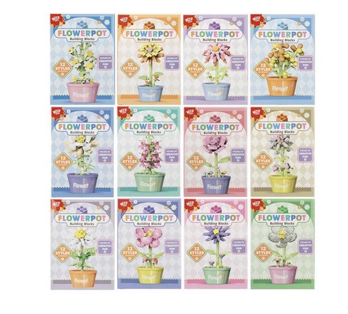 One nano block - flower, building