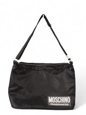 MOSCHINO FRAGRANCES Black 100& Polyester Zip Up Shoulder Bag R12