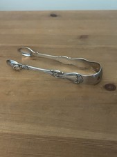 Victorian silver plate sugar - victorian,