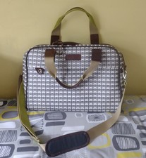 Orla Kiely Bag Travel Laptop Work Large Grey  Brown Green Cars Classic Design 