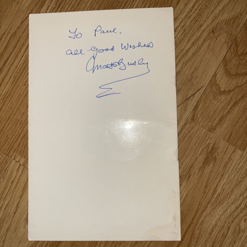 Sir matt busby signed - matt ,