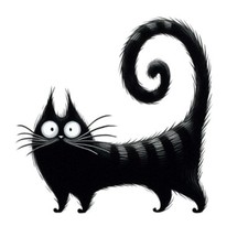 9X9cm Car Sticker Funny Black