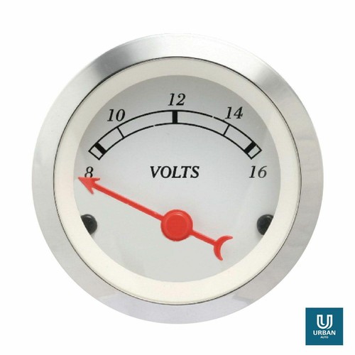 Volt gauge 52mm white - gauge,
