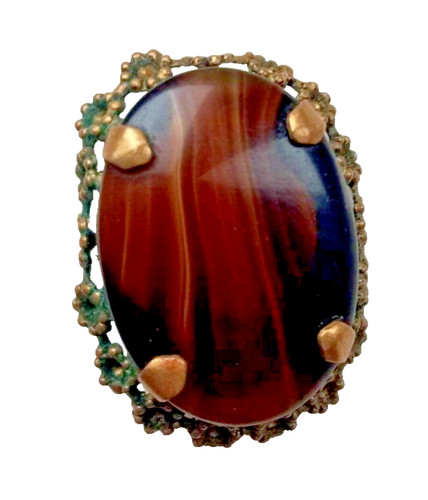 Victorian banded agate copper - victorian,