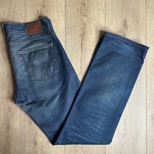 Levis 506 Standard Fit Womens Blue Denim Jeans 34x34 (Measures 36x35)