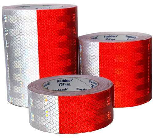 Red white reflective tape - &,
