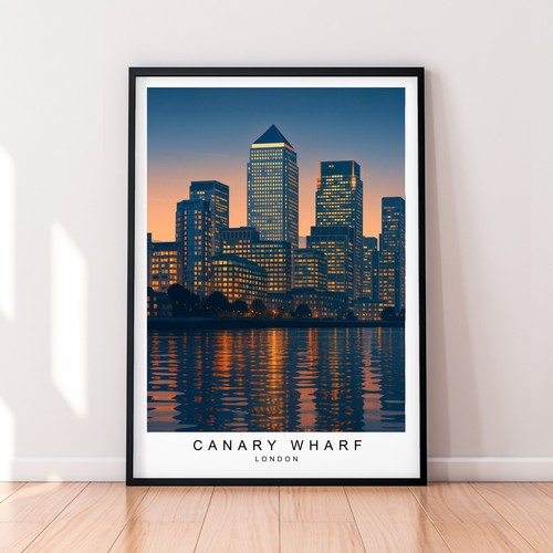 Canary wharf london unframed - canary,