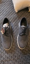 NEW WITHOUT BOX AM SHOE COMPANY MENS SHOES BLUE S43/9 label states full leather!