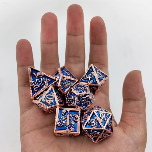 Dnd metal dice - set, skeleton