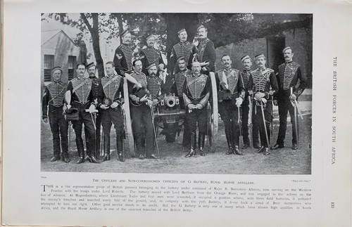 1900 boer war print officers - boer,
