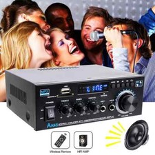 600W Bluetooth Stereo Amplifier HIFI Amp Audio Radio 2CH USB AUX FM Car Home UK