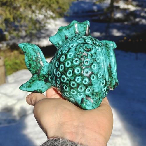 1940s finland pottery fish - finland,