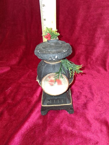 Vintage black cast iron santa - vintage,