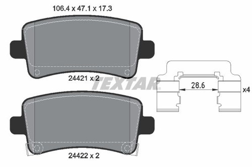Brake pad set disc - set,,