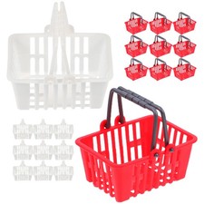  20 Pcs Small Hamper Basket Kids Shopping Hand-held Supermarket Baskets