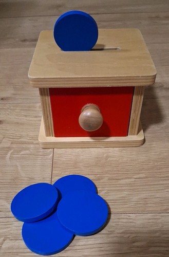 Montessori coin drop - coin,