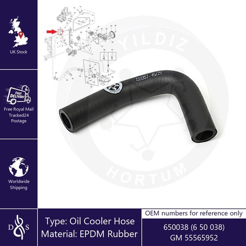 Oil cooler hose - hose, for