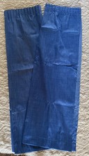 Dunelm Blackout Curtains Blue Weave Pencil Pleat 168cm Wide x 137cm Drop 54 x 60