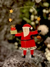 Gisela Graham Wooden Santa
