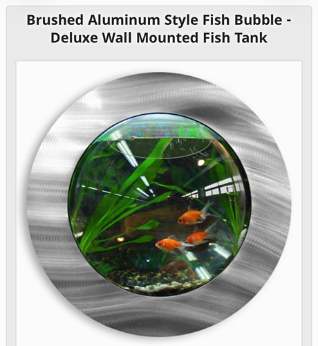 Wall hung fish bubble - fish, deluxe
